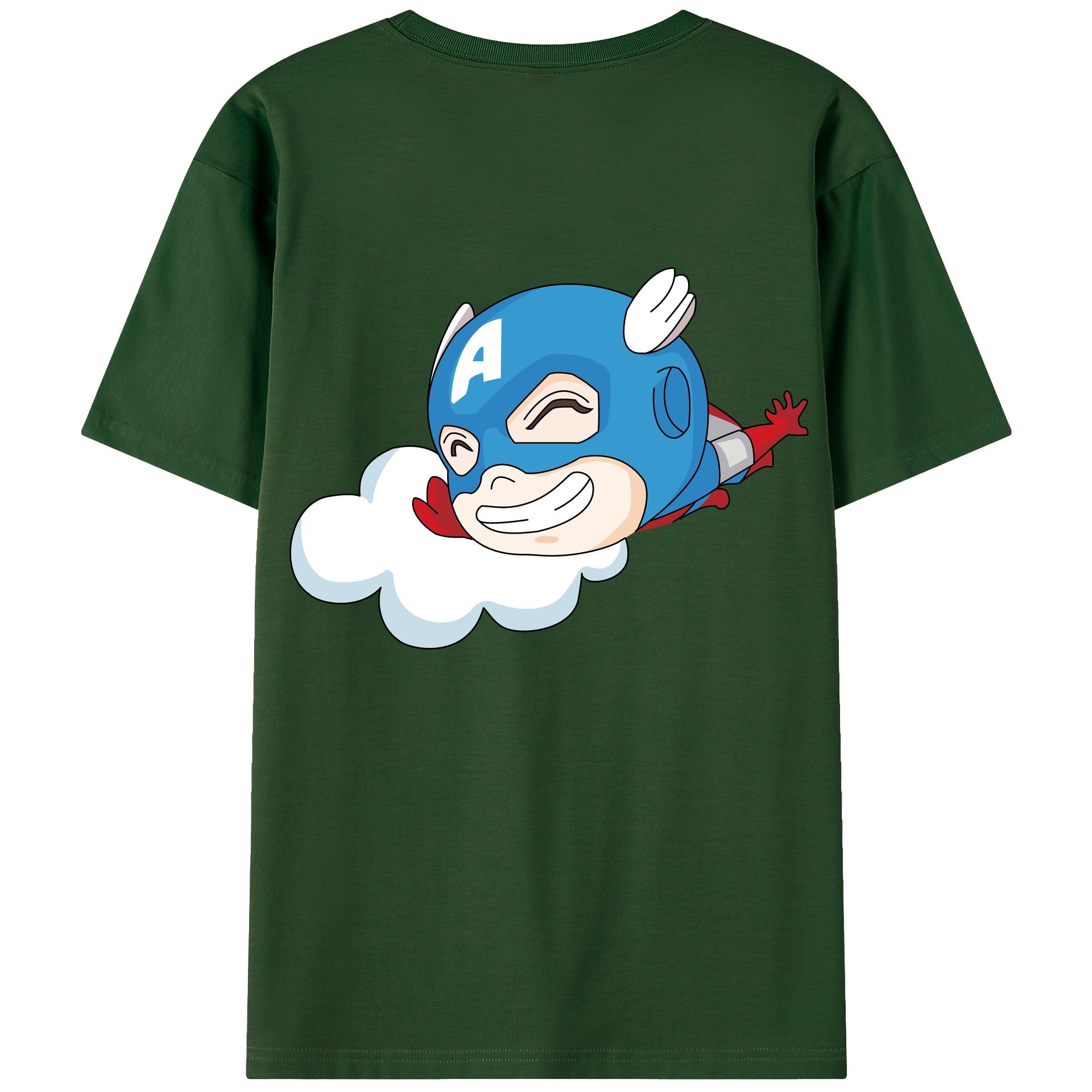 （画像用） アベンジャーズ The Avengers 綿100％半袖Tシャツ（背面プリント）